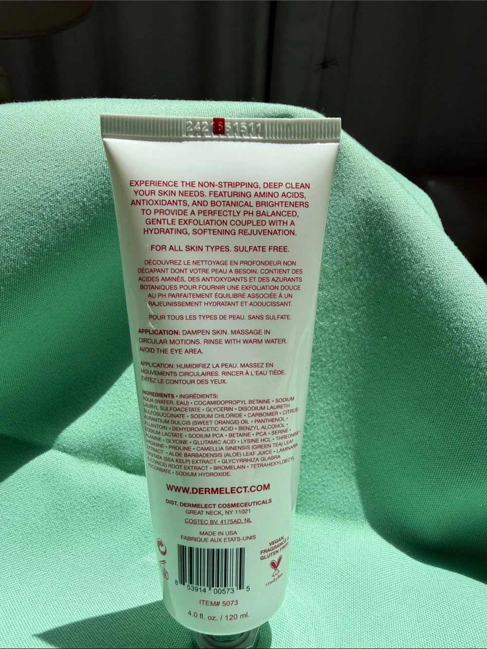 Dermelect Rapid Repair Daily Amino Gel Cleanser - White